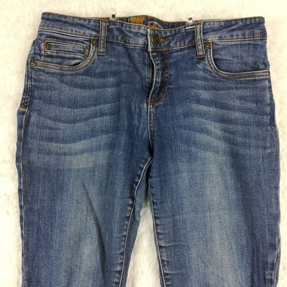 Kut From the Kloth Womens Jeans Straight Leg Blue Denim Medium Wash Mid Rise‎ 8 - Picture 3 of 12